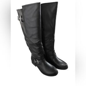 New! Black Knee High Boots